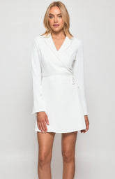 SOGNA COL  Long Sleeve Collared Wrap Shirt  WDR383